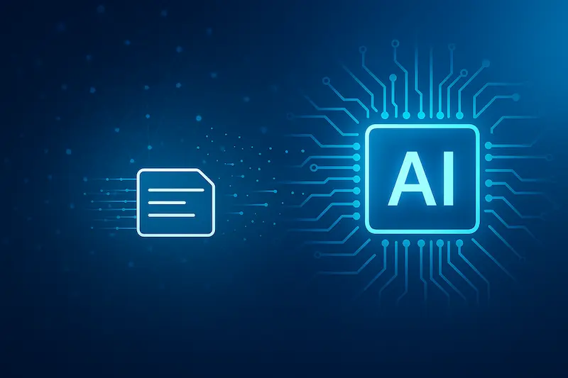 Abstract illustration showing AI analyzing network packets and data flows for modern network traffic analysis